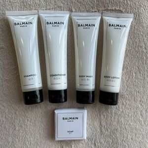 Balmain Paris Travel Set (Shampoo, Conditioner, Body Wash, Lotion, Soap)